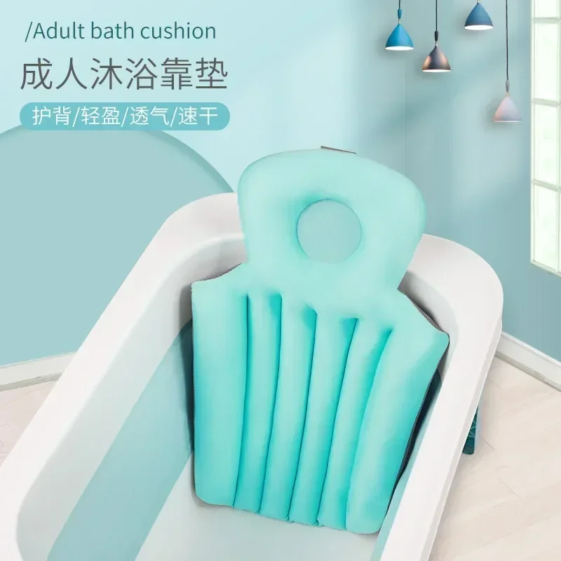 Bath Pillow Comfortable Cushion Spa Bathing Pad Bathtub Cushion Non-Slip Waterproof Neck & Back Relax Bathroom Supply bath pillow