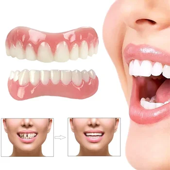 Denture Silicone Kit Silicone Liners Soft Kit Soft Denture Kit Teeth Upper And Lower Set Easy Use Dental care 1