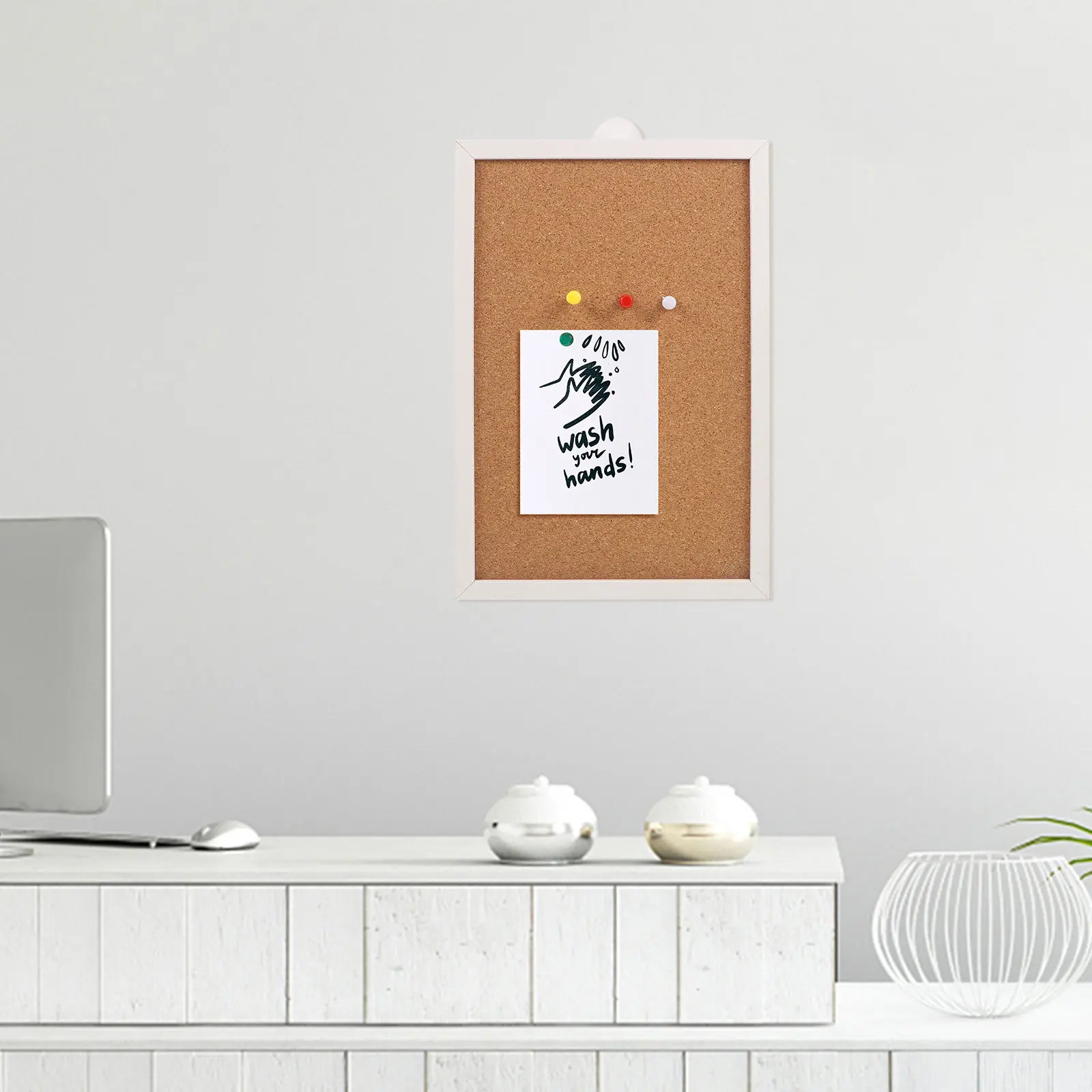 1Pcs 프레임 코르크 보드 게시판 카키색 30x30cm 홈 오피스 학교용 벽 코르크보드 게시판 사진 게시