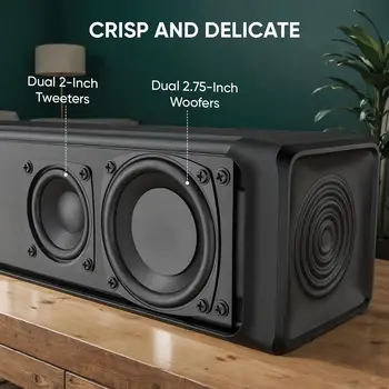 Smart Tv Speaker, 20inch Home Audio Soundbar Speaker, 40 Watt Bluetooth Surround Sound System, with Hdmi-Arc/Aux/Optical Input and Sub Output, Suitable for Tv, Computers and Projectors 2