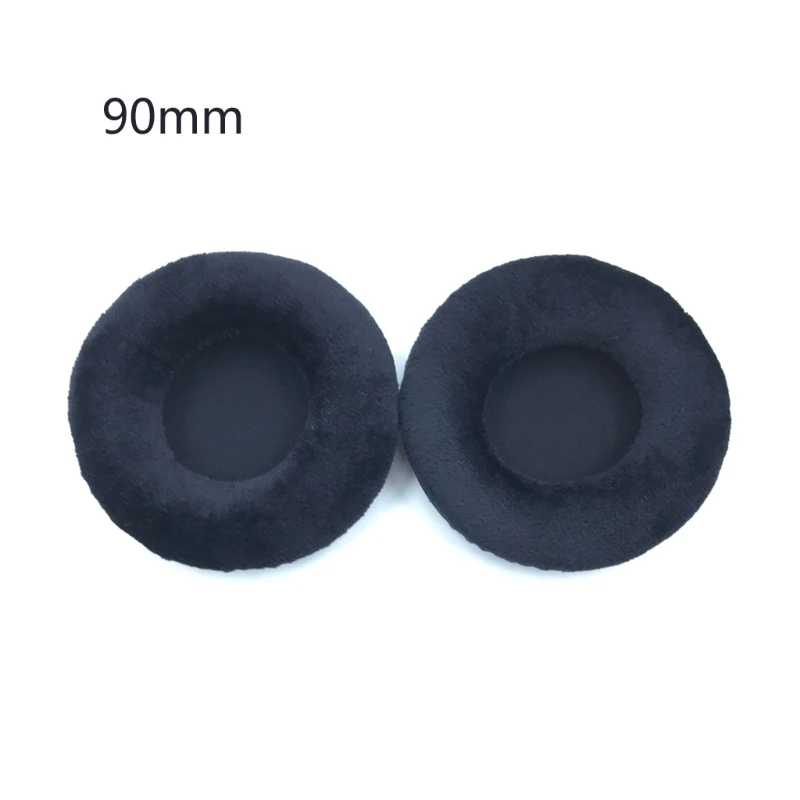 자격을 갖춘 수리 스폰지 소프트 벨벳 귀마개 60mm-110mm 헤드폰 헤드폰 커버 소음 커버 예비 부품 분리