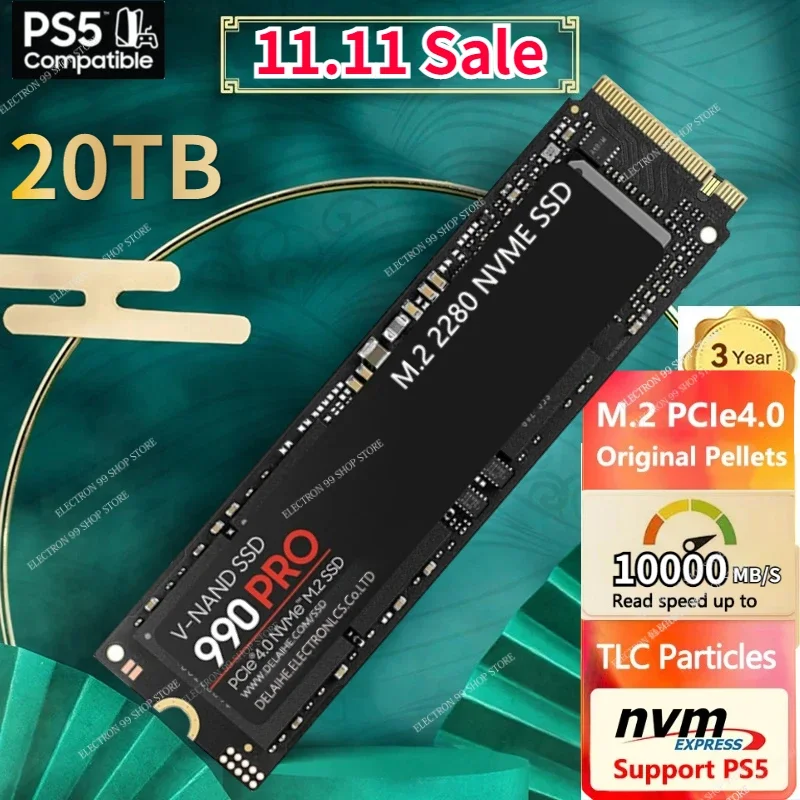 

PS5 2023 New SSD M2 NVMe 4TB 980 EVO Plus 500GB Internal Solid State Drive 1TB hdd Hard Disk 990 PRO M.2 2TB for laptop Computer