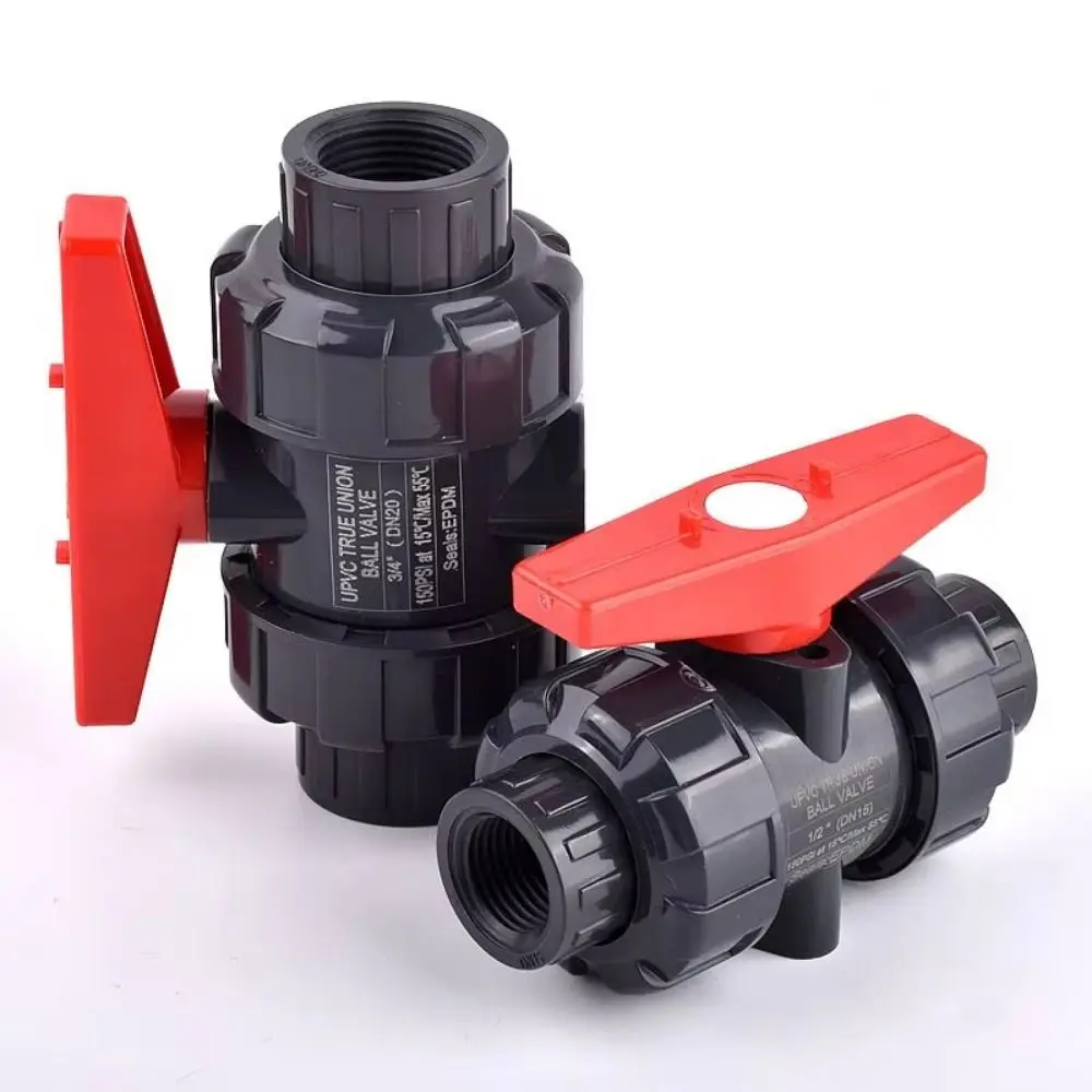 50mm PE Pipe Faucet Diverter Plastic Easy To Install Double Way Ball Valve Irrigation Pipe Fast Joint Water Pipe Fittings Lawn