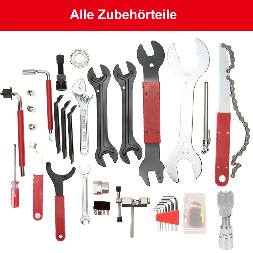 Fahrrad-Reparatur-Werkzeugsätze, 44-in-1-Werkzeugkasten, professionelles Wartungs-Service-Werkzeugset, Fahrrad-Werkzeuge, MTB, Rennrad-Reparaturwerkzeuge – Detail 9