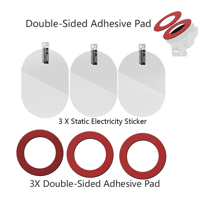 car Suction Cup Bracke Double-Sided Adhesive Pad Dash Cam Built-in GPS Module Easy Install and Electrostatic Stickers 3