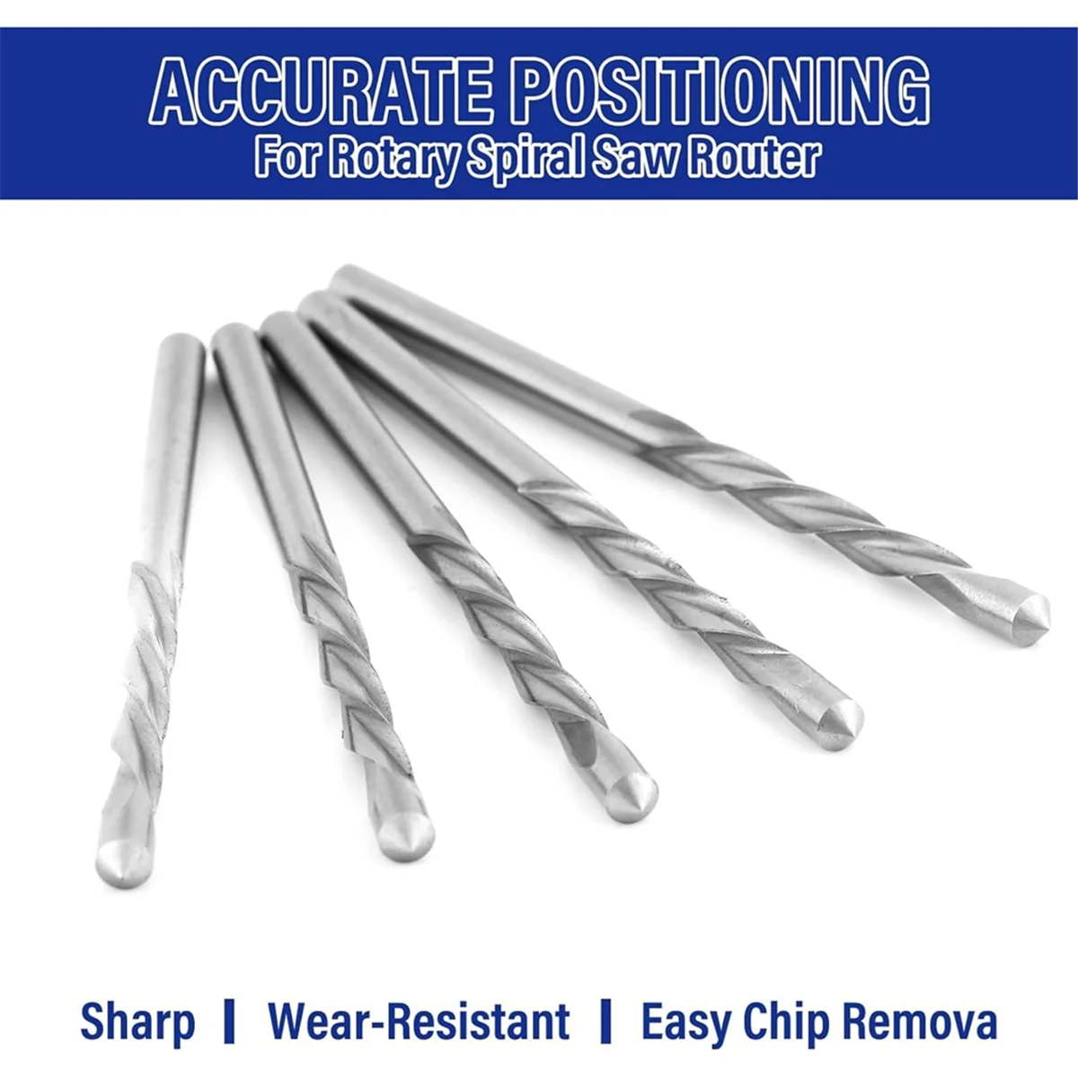 50Pcs 1/8 Inch Drywall Guide Point Cutting Bits Drywall Tools,Dry Wall Cutting Tools,for Use with Spiral Saw