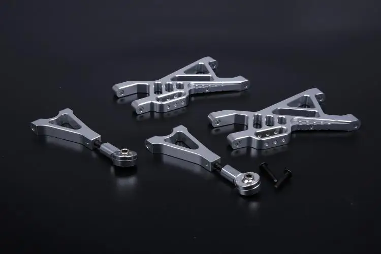 Aluminum Front /rear Lower/upper Suspension Arm Set for HPI Rovan KM Baja 5b ,ss