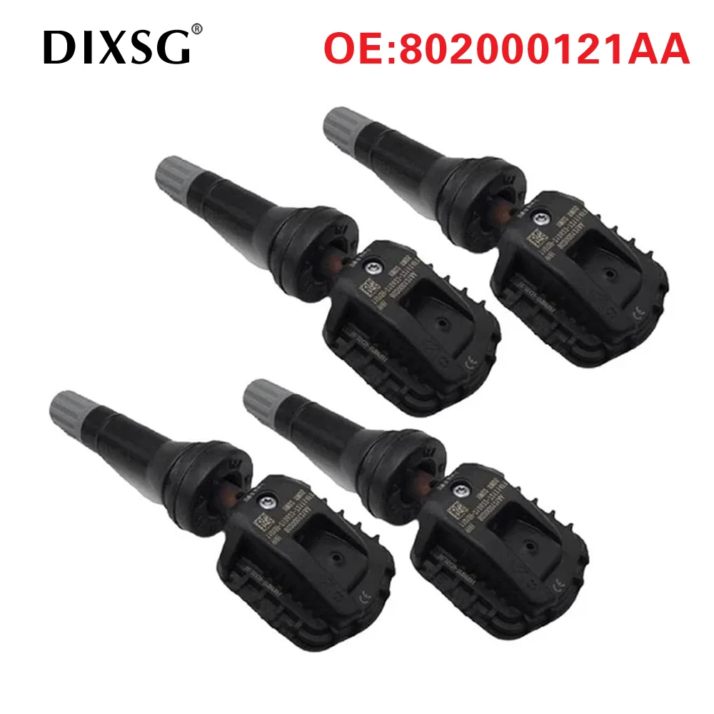 4PCS Tire Pressure Sensor TPMS For Chery Tiggo 8 Pro Plus Tiggo 7 Pro 802000121AA TPMS Sensor