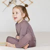100% merino wool Baby kids Rompers base layer Jumpsuit with pants SET Boy&girls clothes High quality newborn ropa bebe Clothing 3