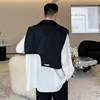 2023 Irregular Design Techwear Style Hip Hop Cargo Vest Mens Street Fashion Short Waistcoat Sleeveless Jacket 2