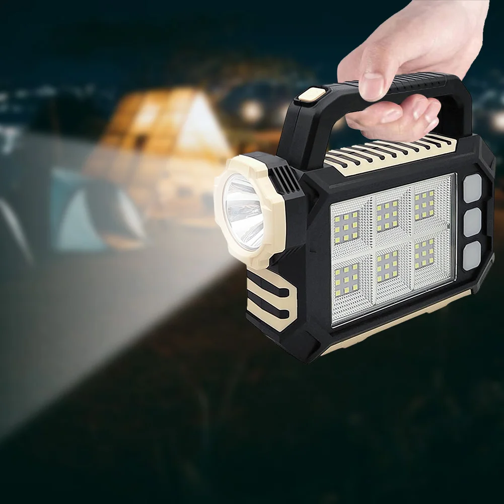 

Аварийная лампа для кемпинга с зарядкой от USB, 1200 мАч, портативный легкий прожектор, водонепроницаемый походный фонарь для походов и приключений