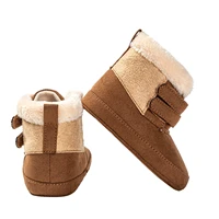 Baby Winter Snow Boots Girl Boys Shoes Fuzzy Plush High Top Boots Warm Baby Walking Shoes for Toddler Infant First Walkers 4