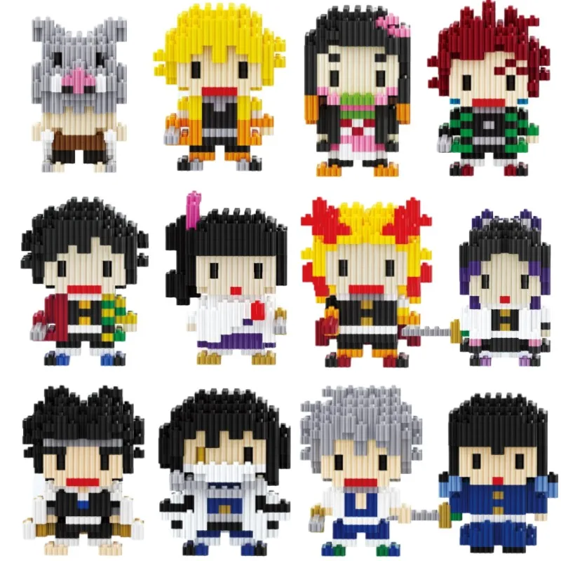 Demon Slayer Building Blocks Anime Kamado Tanjirou Susamaru Kochou Shinobu Bricks Mini Action Figures Giocattoli Educativi Regalo Per Bambini