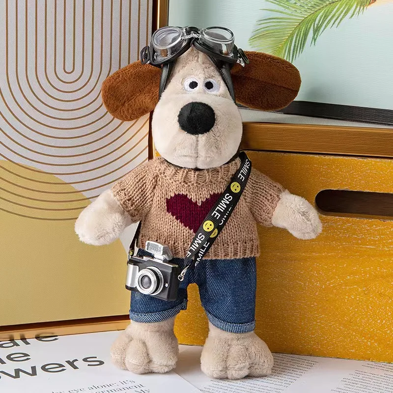 thumbnail image 1 of Nuevo protector de hombro para cinturón de seguridad de coche de peluche de Wallace y Gromit, bonito muñeco de peluche ajustable de dibujos animados, accesorios de decoración para coche, regalo, 1 of 5