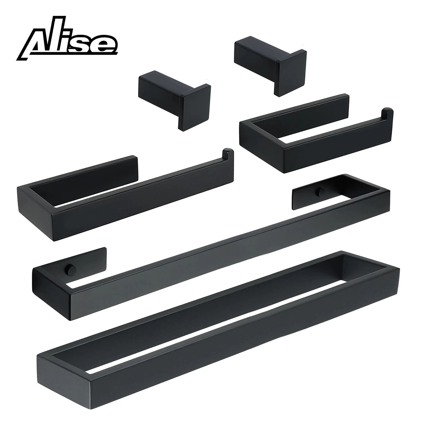 Bathroom Hardware Set Bathroom Accessories Set Matte Black bathroom