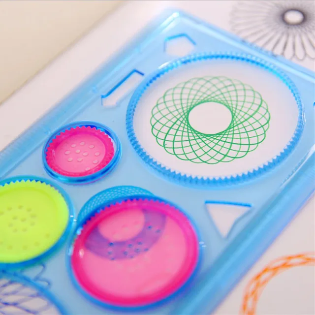 Popular Spirograph Geometric Ruler Children Drafting Toys Multi-function Mathematics Kids Learning Painting Art Tool 5