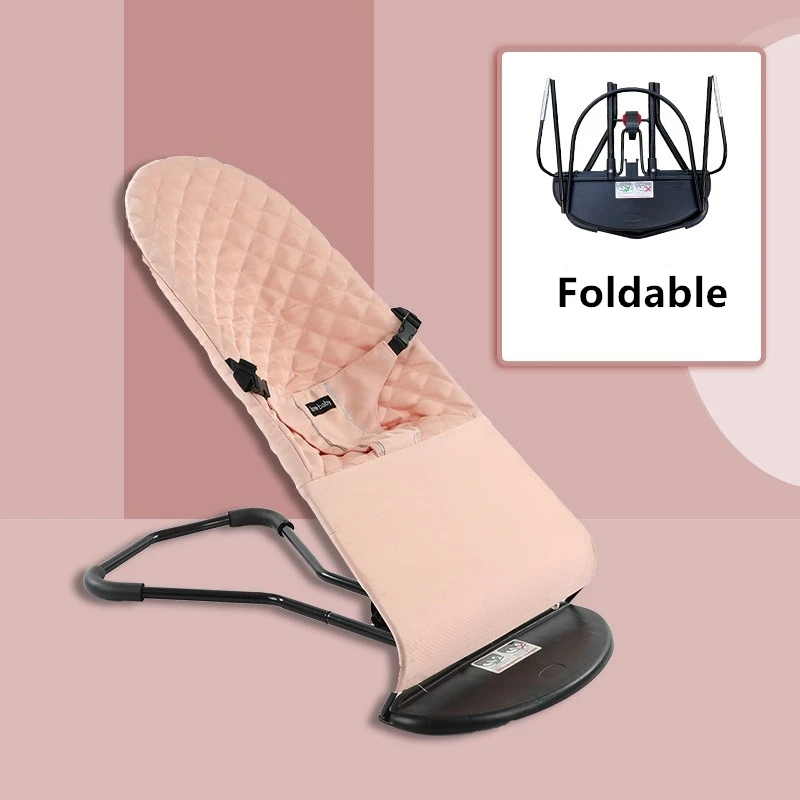 כיסא רוקינג לתינוק, מושב קפיצה נייד ומתקפל עם 3 מצבים מתקפלים, כיסא נדנדה לתינוק