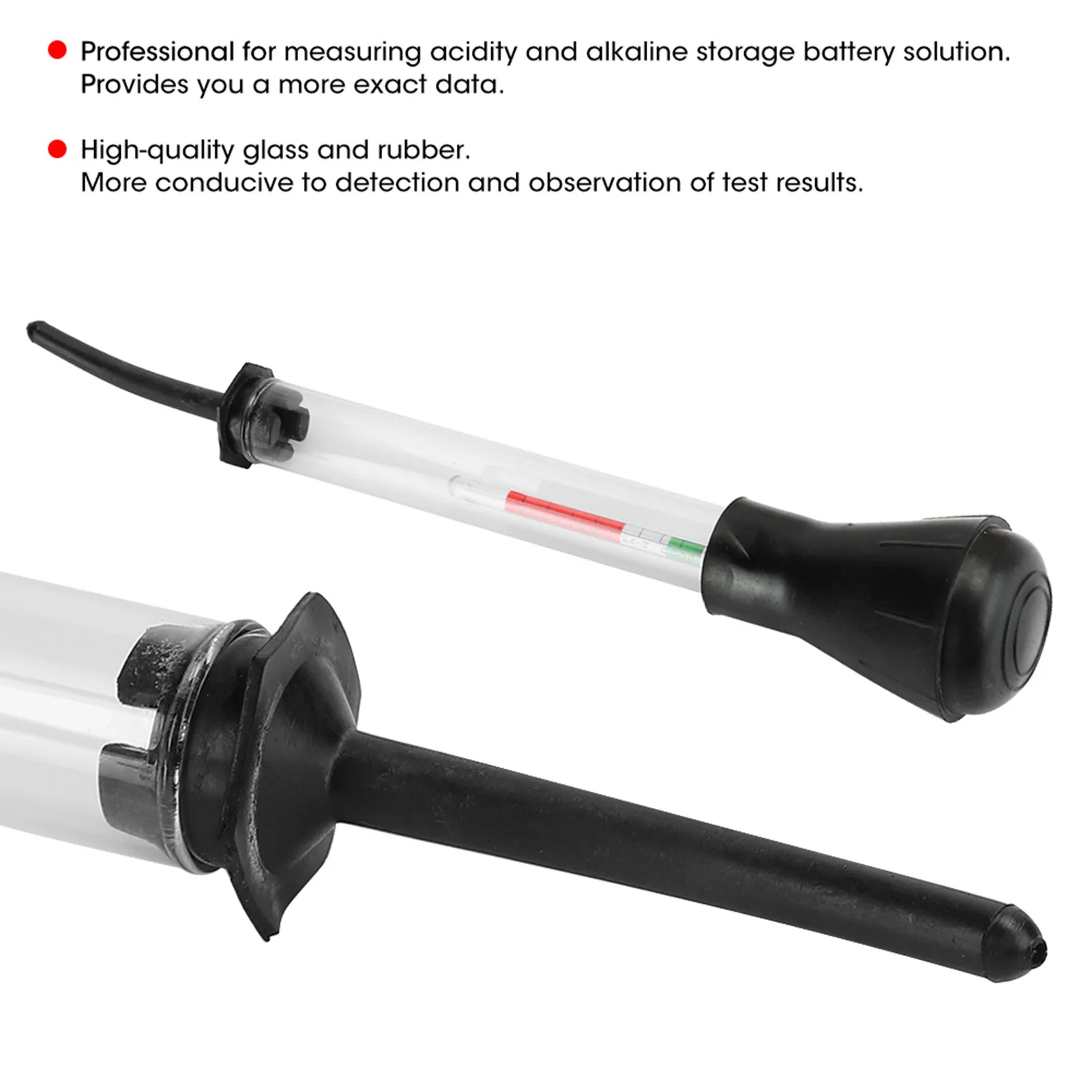 8in Battery Hydrometer Fast Dectection Electro Hydraulic Density Meter Car Repairing Tools