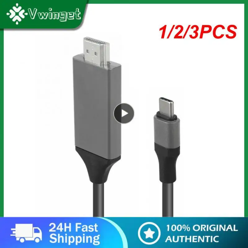 

1/2/3PCS 1080P USB 3.1 Type C to HDMI-compatible Adapter Cable USB-C Cable Cable for Macbook ChromeBook Pixel HDTV TV cable