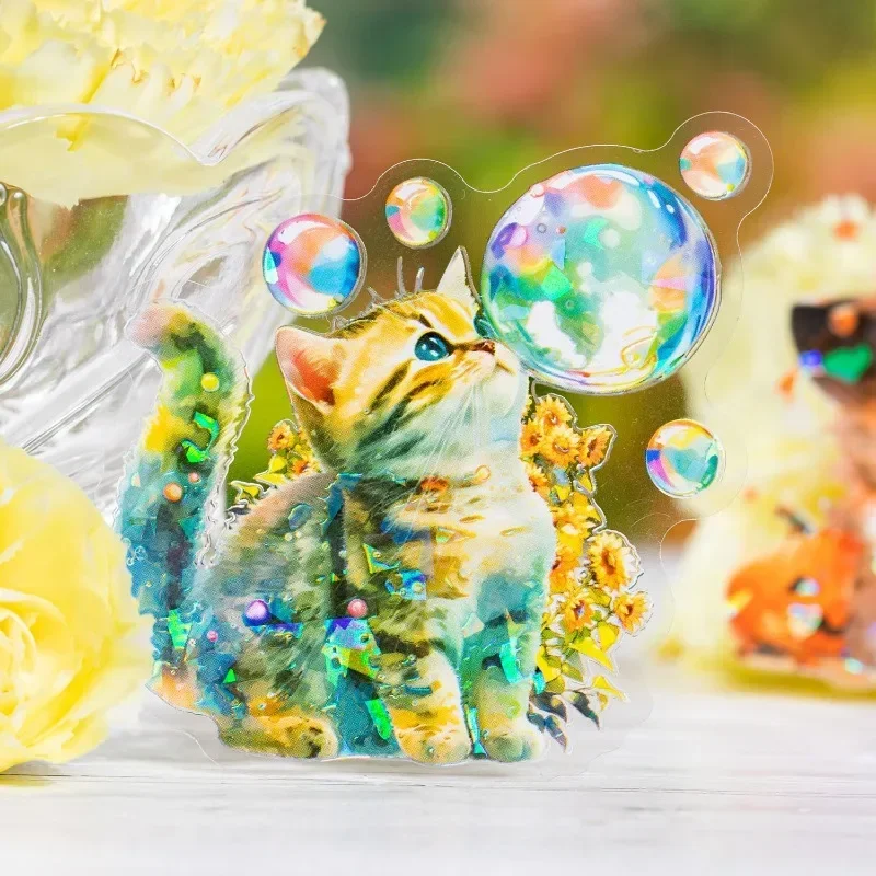 

10 шт., декоративные наклейки в виде кошки, 142 х90 мм