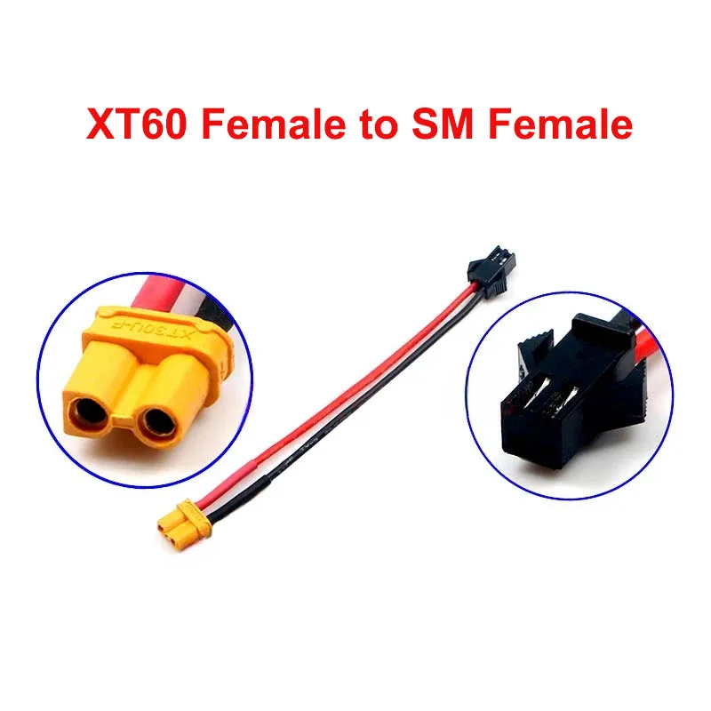Connecteurs XT60 mâle femelle lot de 10 pour batterie RC drone, vue détaillée des broches