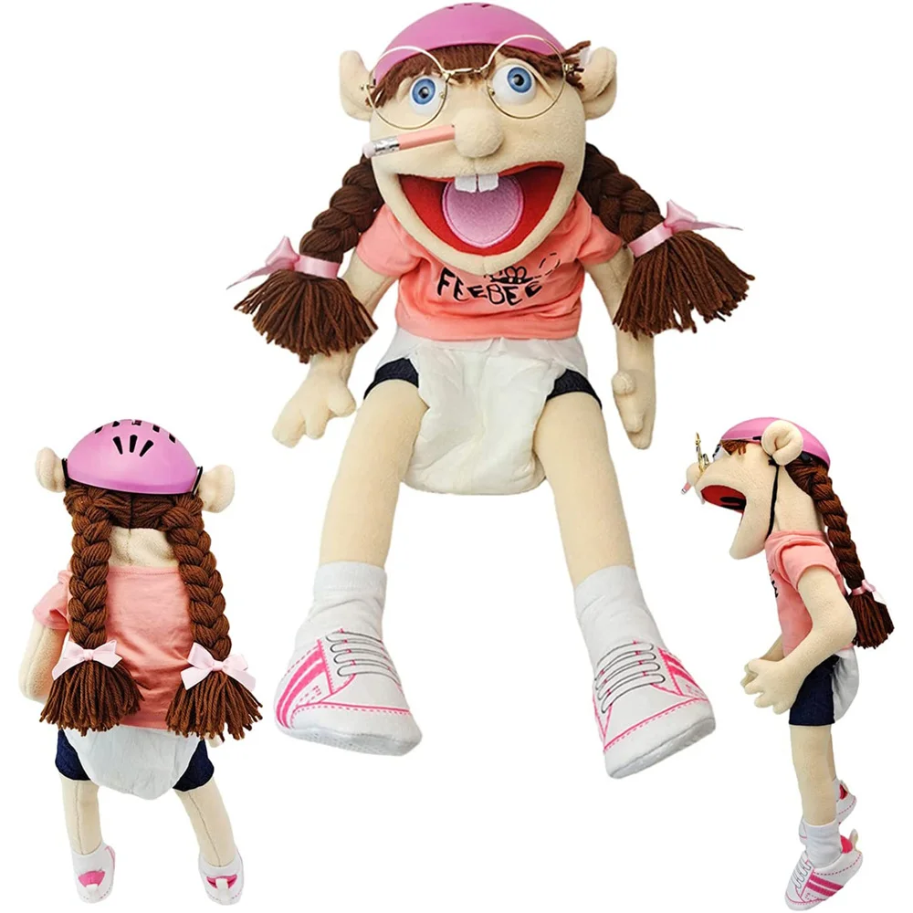 Grand chapeau en peluche Jeffy Puppet pour garçons et filles