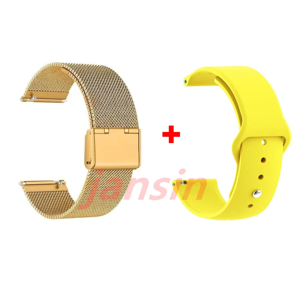 Dual-Pack Metal Watch Strap - 20mm/22mm Replacement Bands