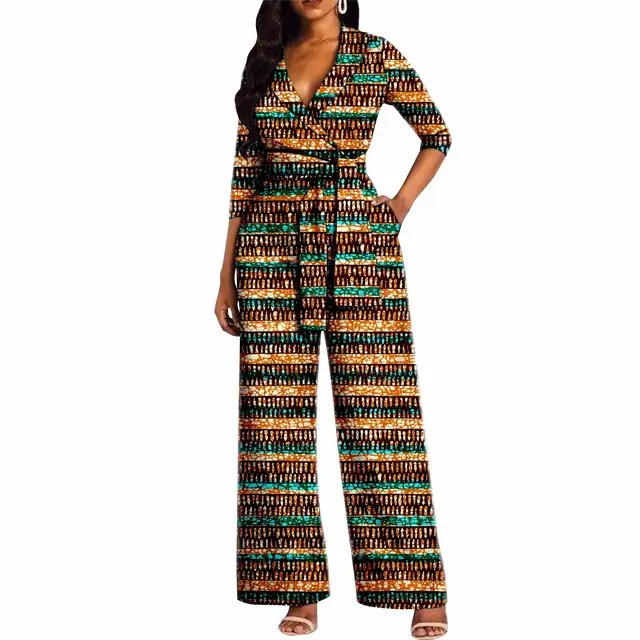 Adaeze Wrap Print Jumpsuit - Image 3