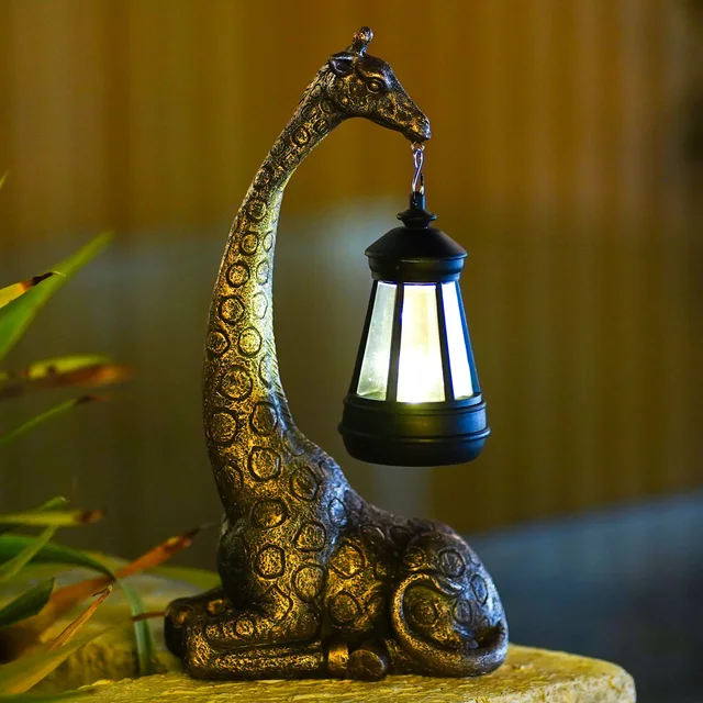 Nacome Elefánt/Zsiráf Dekoráció Napenergia -Lámpáskerttel, Szabadtéri Időjárásálló Led -Es Lámpával A Kerti Dekorációhoz - Image 5