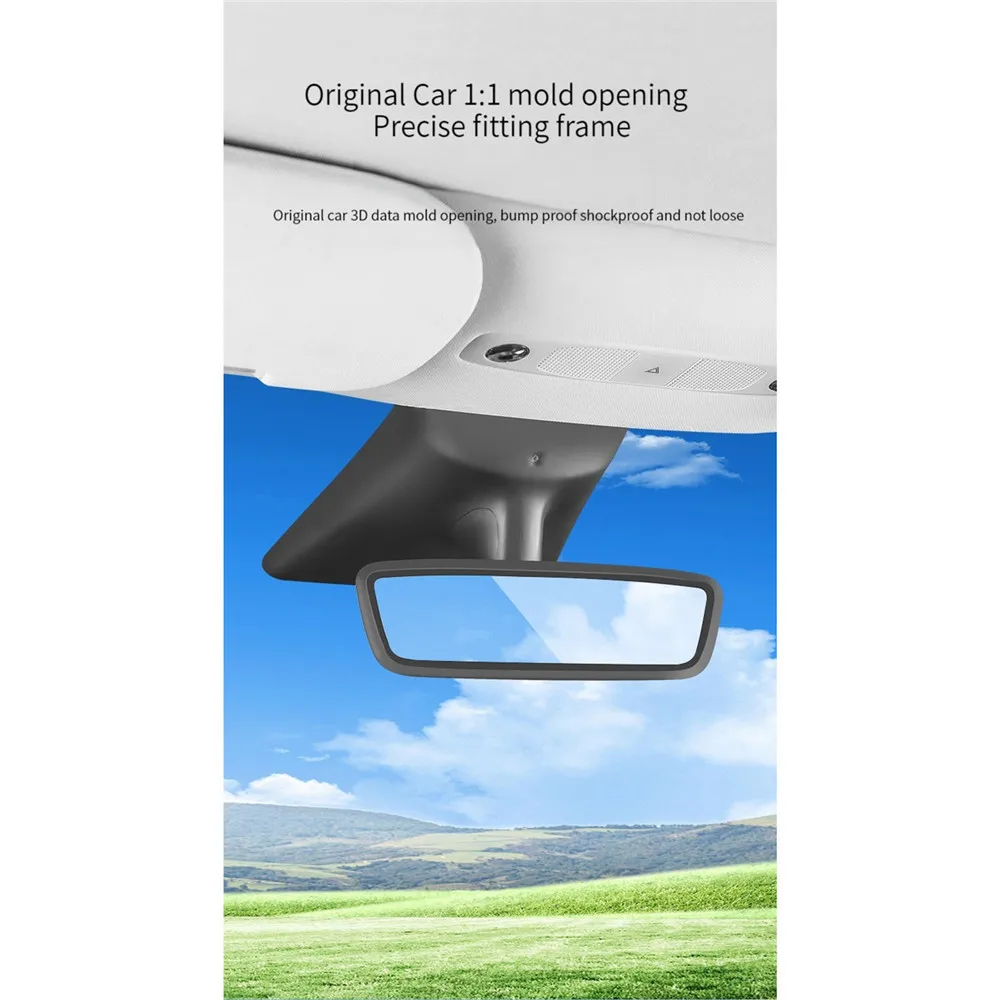 Car Rearview Mirror Silicone Protective Cover Protective Frame Modification Accessories for Model Y/3