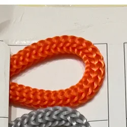 Vibrant 4mm Nylon Crochet Cord for Hand - Woven Macrame and Bracelets - Multiple Length Options (KXNLS 29 orange)