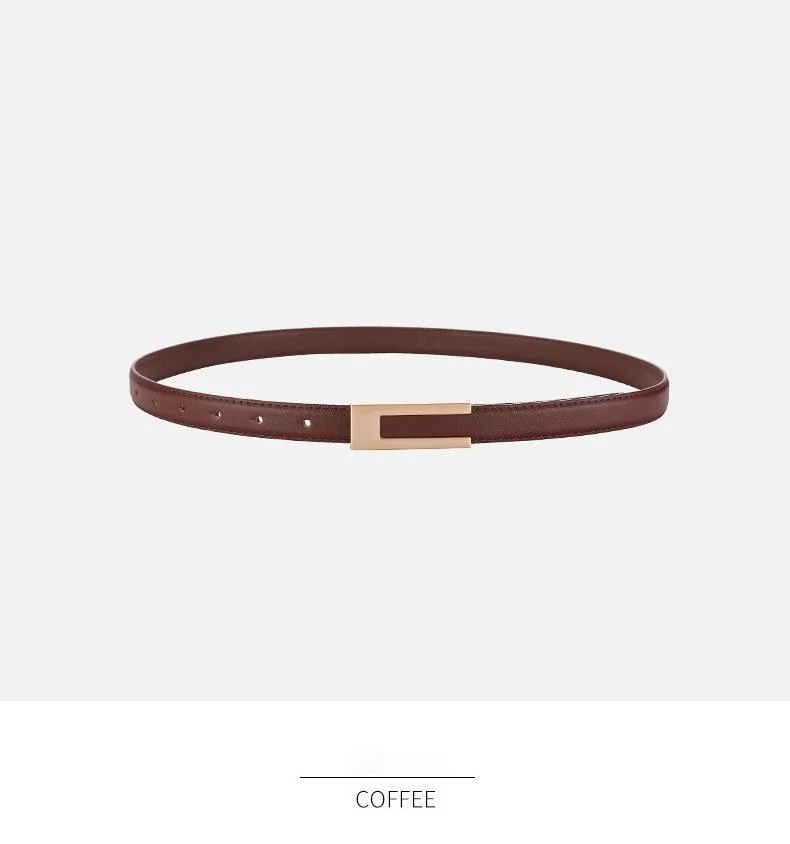 Ceinture fine en cuir pour femme ceinture polyvalente pour robe_voghion.com
