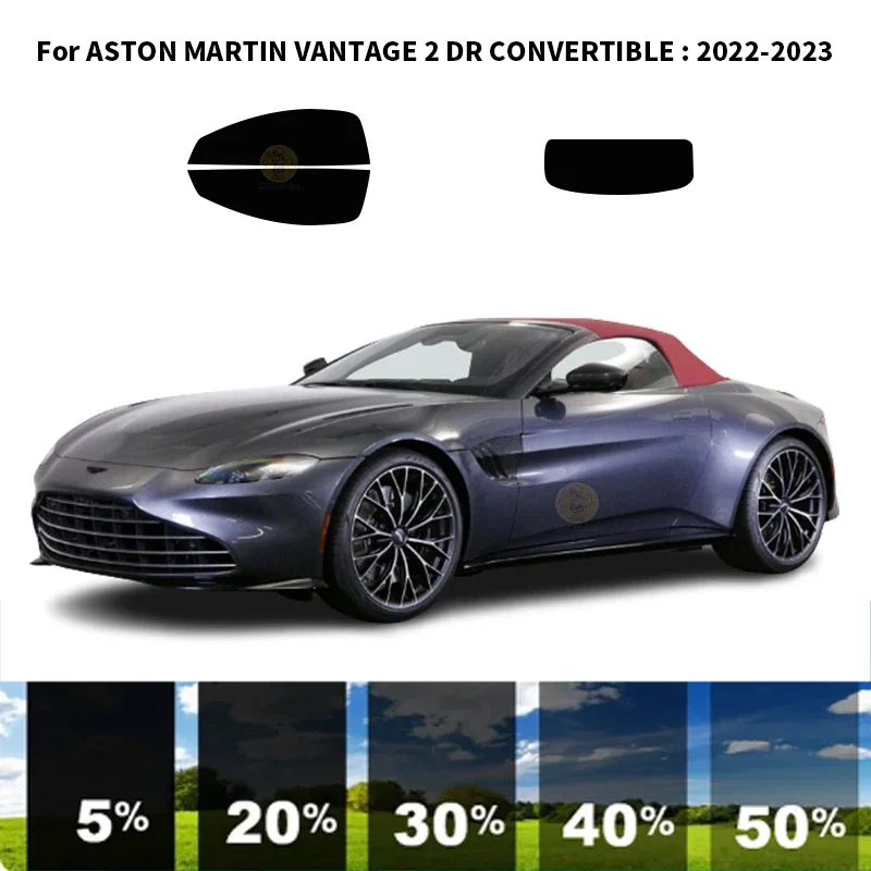 

Precut nanoceramics car UV Window Tint Kit Automotive Window Film For ASTON MARTIN VANTAGE 2 DR CONVERTIBLE 2022-2023