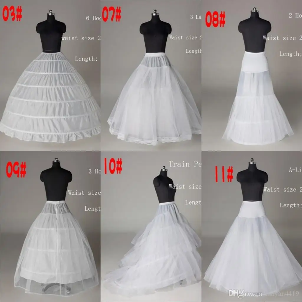 Net Petticoat Ball Gown Wedding Dress Mermaid A Line Crinoline Prom