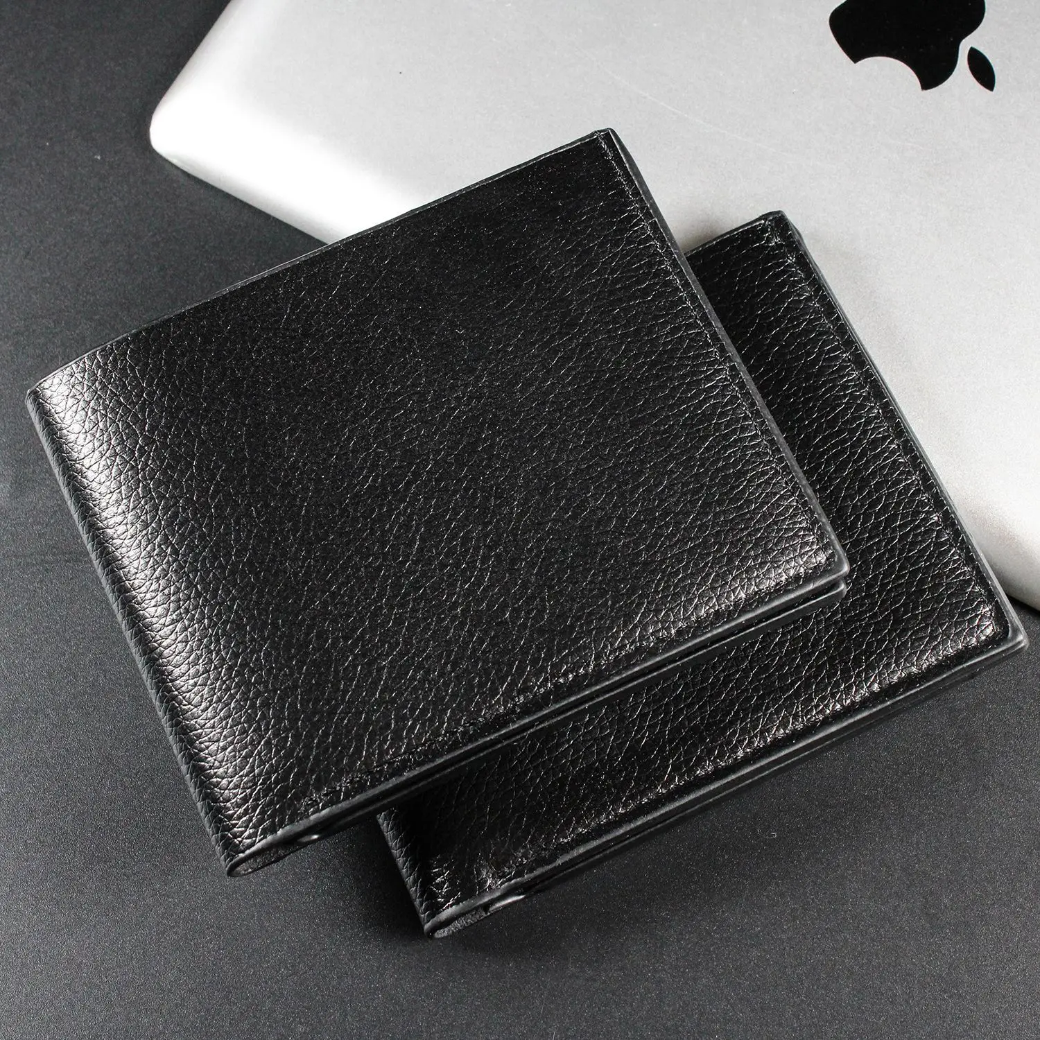 Men Short Soft Pu Leather Wallets Vintage Thin Male Credit Card Holder Black Small Money Purses Large Capacity Card Holder Bag - 6