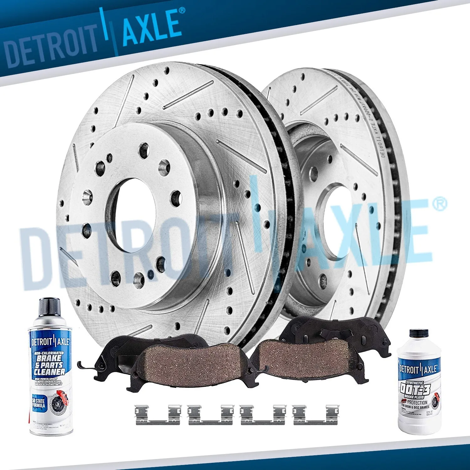 Front Drilled Rotors & Brake Pads – Chevy/GMC 1