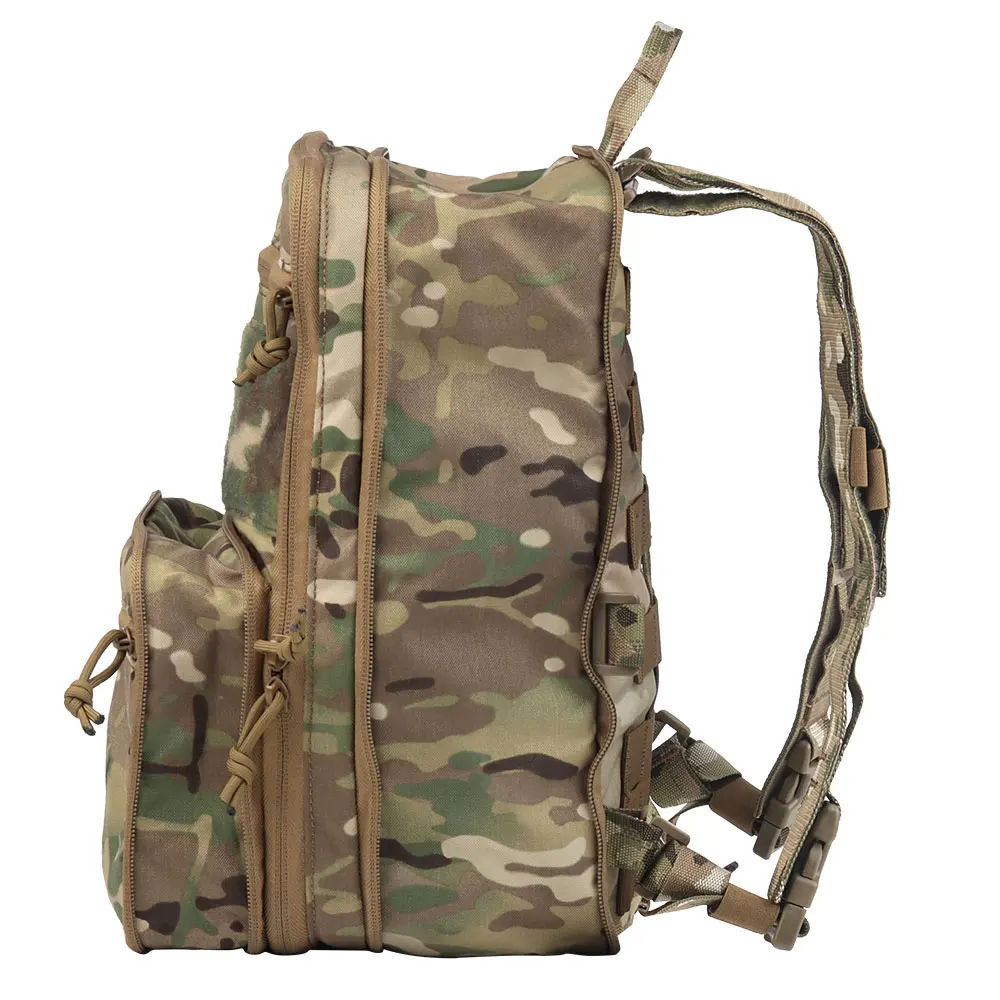 1000D Nylon Tactical Flatpack D3 Backpack Hydration Carrier Expansible Molle Pouch Airsoft Multipurpose Vest Assault Travel Bag