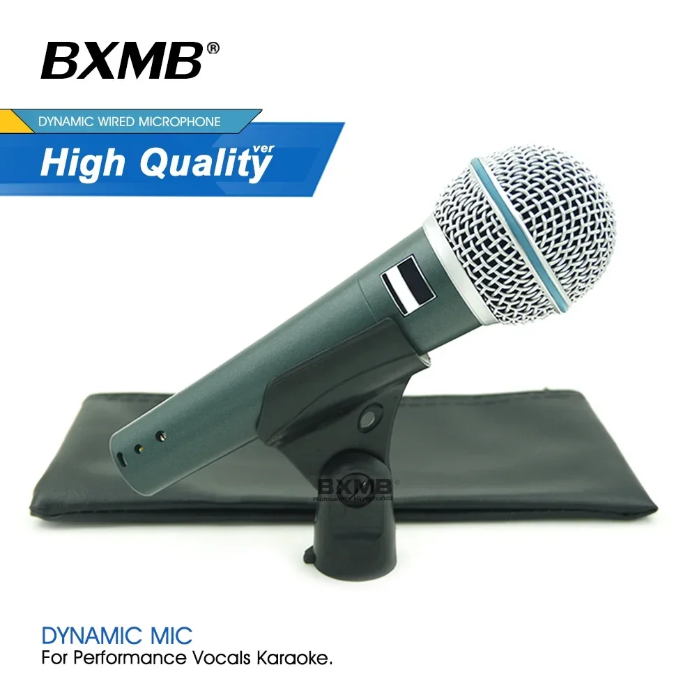 

High Quality BETA58 Professional Super-Cardioid Dynamic BETA58A Wired Microphone For Live Vocals Performance Karaoke Stage