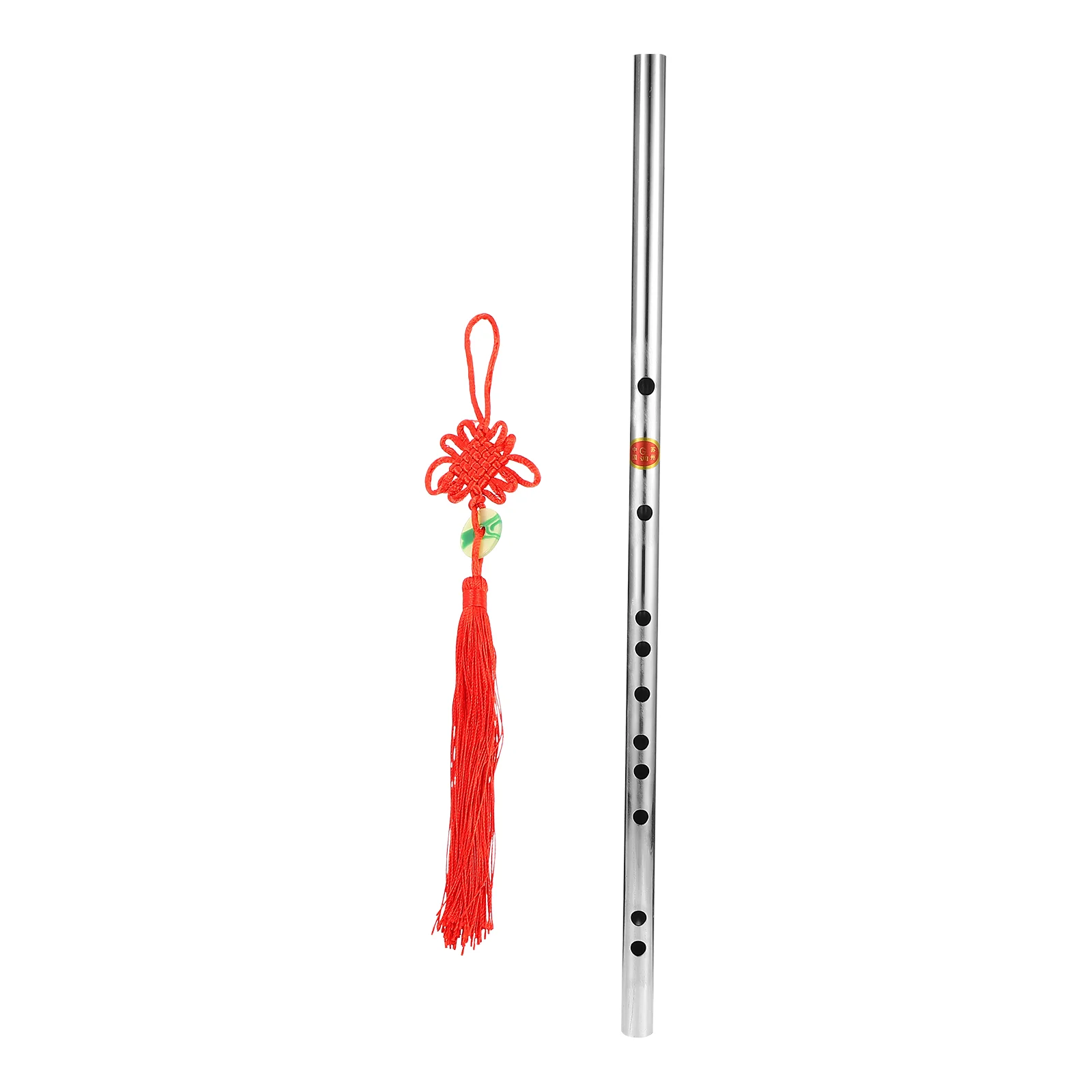 

High Quality Stainless Steel Long Flute Chinese Flute Introductory Lightweight Beginners Flute G F Key With Chinese Knot