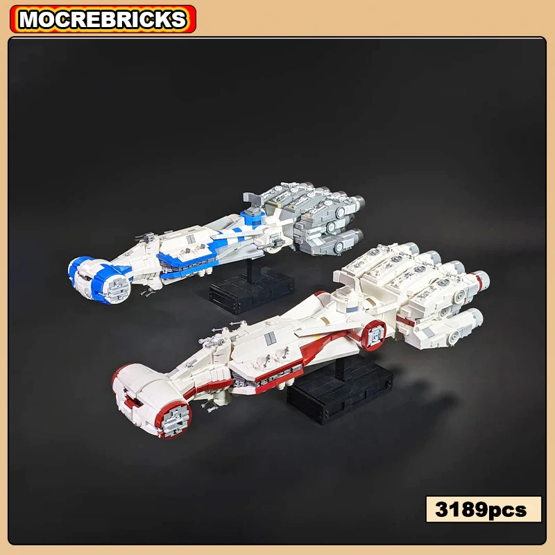 

Star Movie Series Spaceship CR90 Corvette Cruiser Building Block Assembly Model Brick Vault Ultimate Collector Sets Toy Gifts