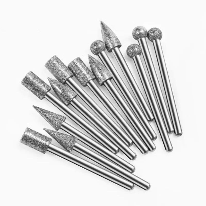 Diamond Burr Grinding Bit For Rotary Tools – Concave Bead Shaping, Polishing & Grinding (3mm To 25mm Sizes)