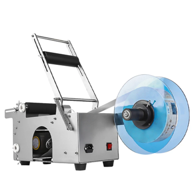 

Маленькая настольная этикетировочная машина, Полуавтоматическая круглая бутылка, стеклянная бутылка, пластиковая бутылка с минеральной водой, ручная наклейка