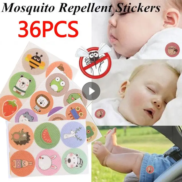 36Db Szúnyogmatrica Matricák Rajzfilmek, Természetes Növények Gyerekeknek Felnőtteknek Tartják A Rovarokat Távol Tartva Kemping Utazási Kerti Kellékek
