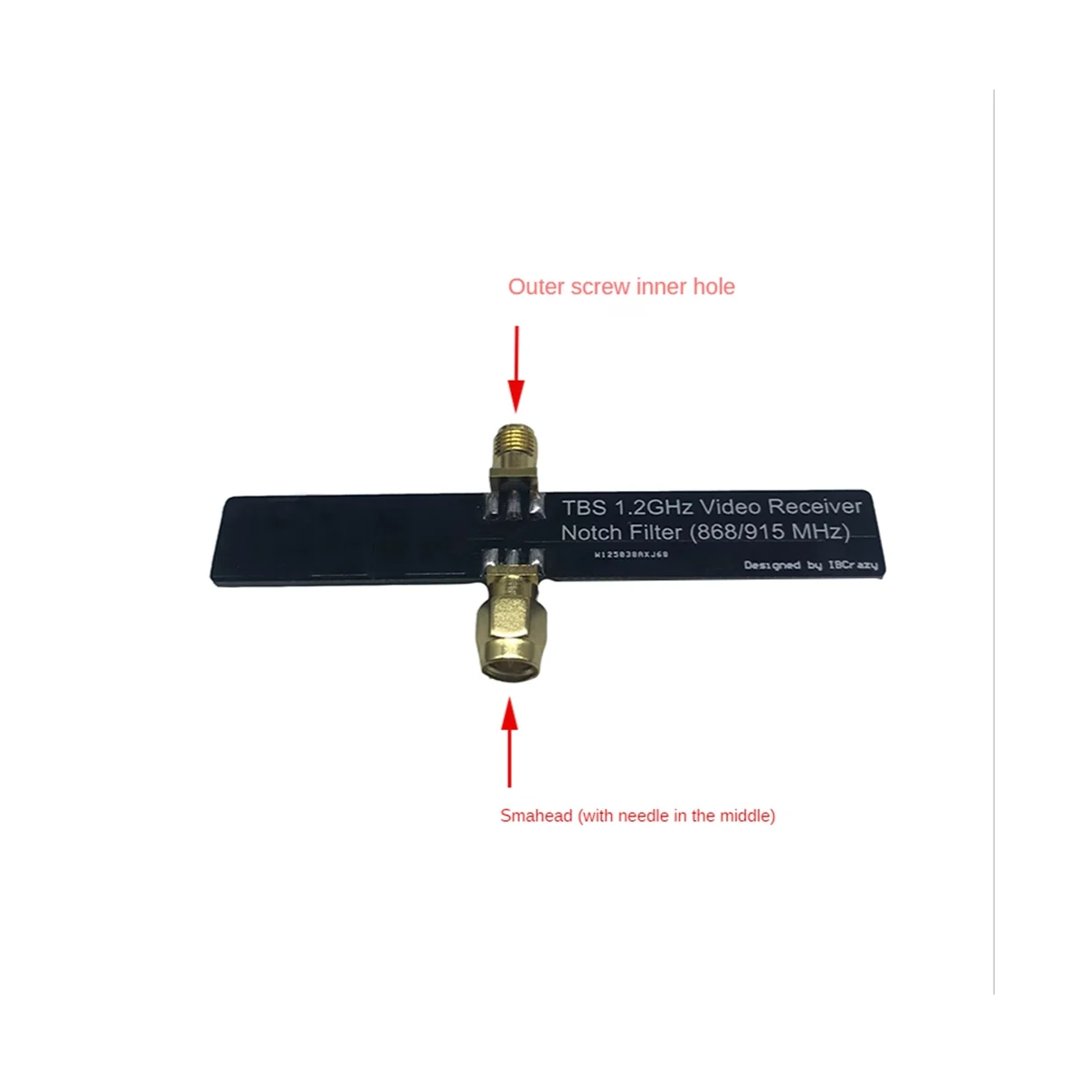 

Filter (868/915 Mhz) Tbs 1.2Ghz Notch Fpv 1.3G Picture Transmission Vrx Notch Filter