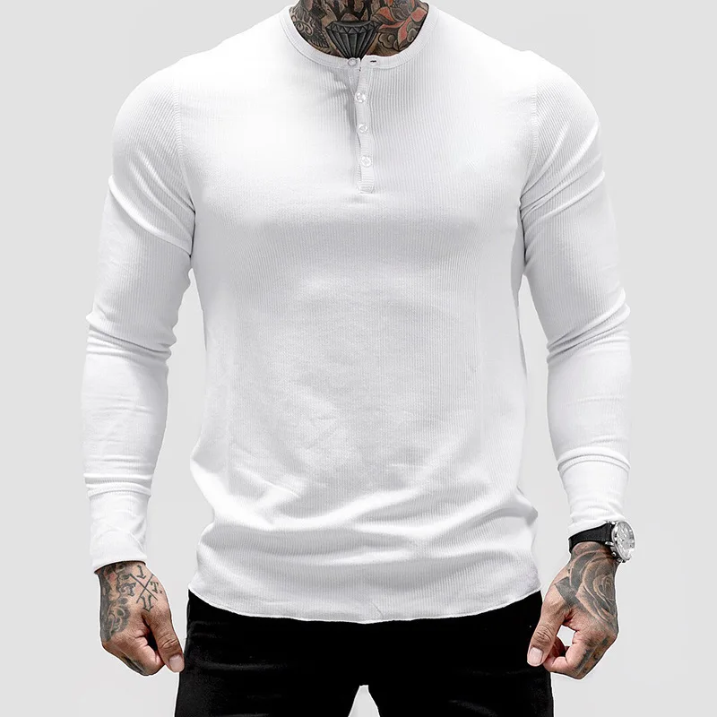 

Мужские однотонные повседневные топы, яркая Облегающая белая мужская футболка, эластичная спортивная рубашка, футболки, дышащий модный топ, мужская одежда