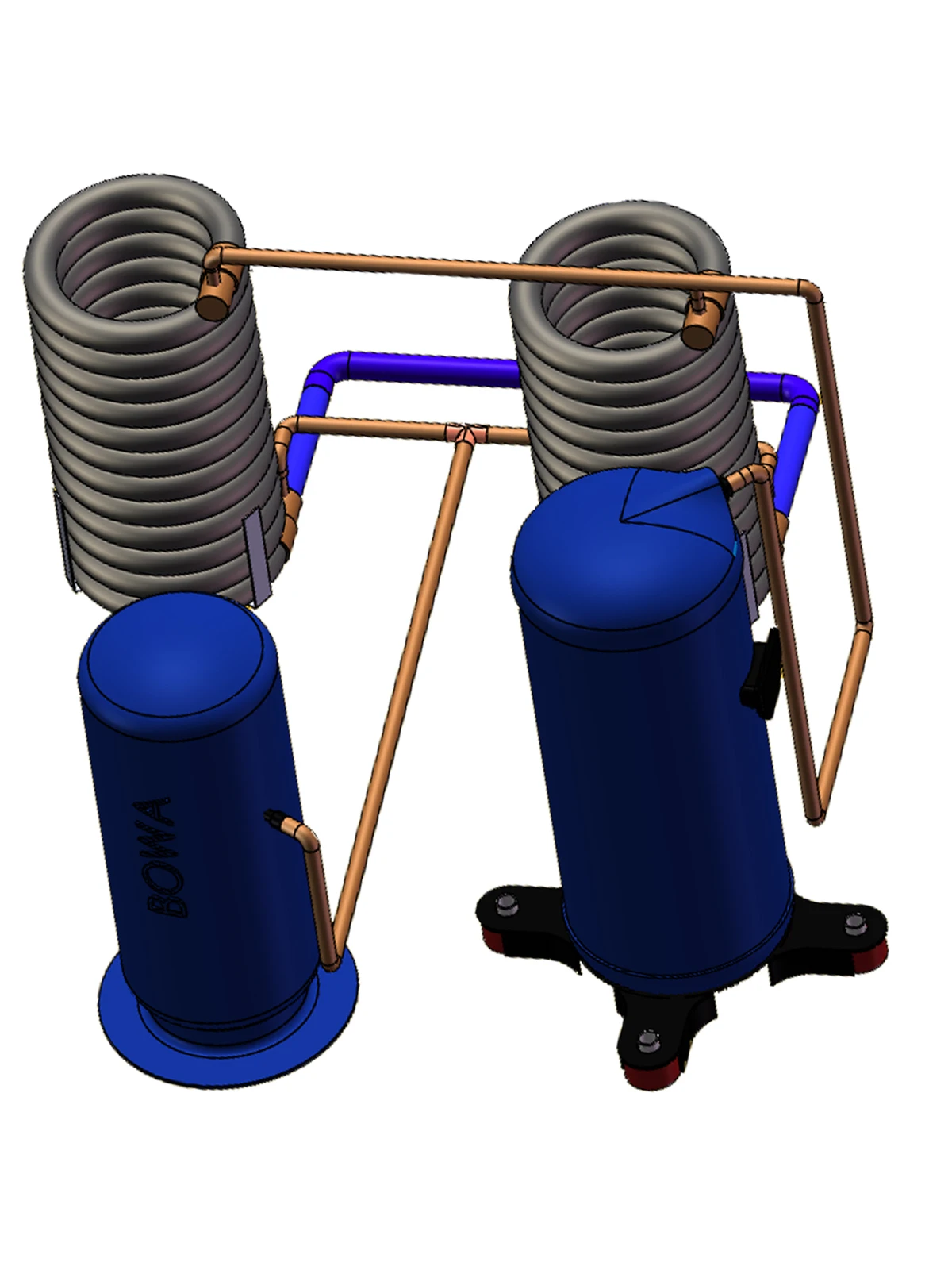 3.8kw Coaxial Heat Exchanger Coils Operate Very Effectively As Refrigerant  Condensers, Suitable For 1hp Heat Pumper Water Heater - Air Conditioner  Parts - AliExpress