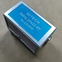 Mitech 2MHz 20x22mm 45 60 70 Degree Angle Beam Probe Transducer for Ultrasonic Flaw Detector    NOTE: Sometimes sensor sticker i 1