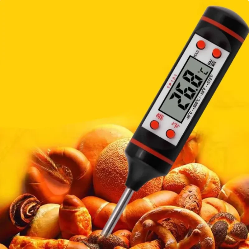 Digital Thermometer Kitchen Food Baking Electronic Probe Type Display Liquid Grill