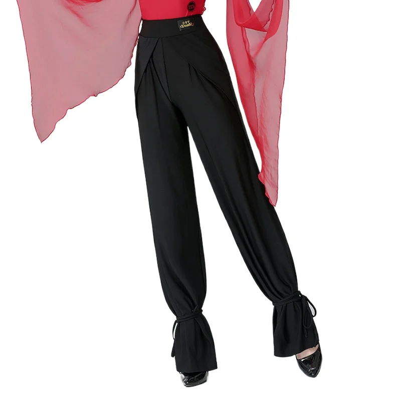 Dance Pants | V-Waist Tapered Knit Pants with Ankle Cuffs main image 1