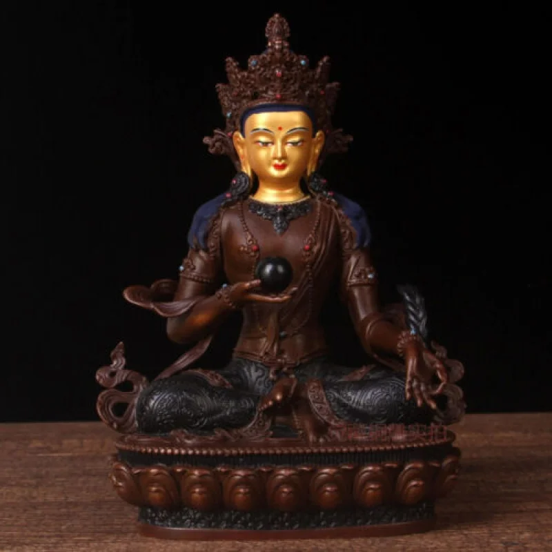 

12'' China Tibet Ksitigarbha Buddha Bronze Statue